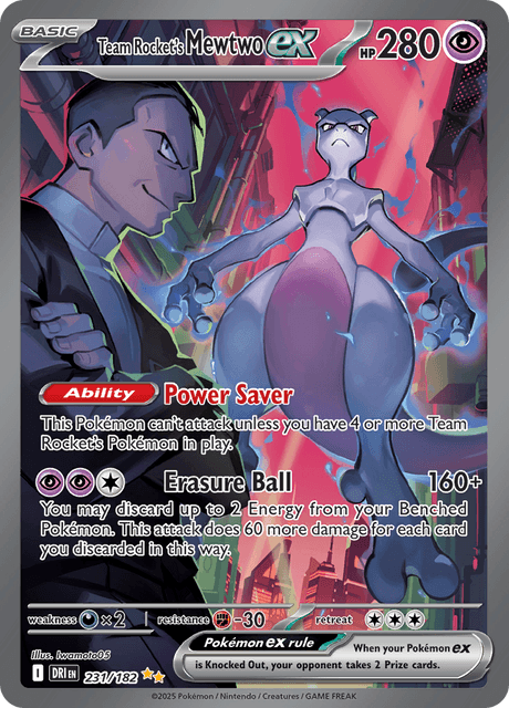 Mewtwo ex del Team Rocket (DRI 231)